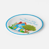 Assiettes en papier pour fête de pendaison de crém (Angle)