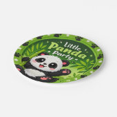 Assiettes en papier pour fête de Petit Panda (Angle)