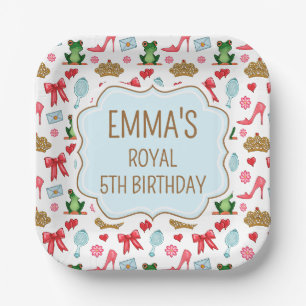 Assiettes en papier pour fête de princesse