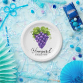 Assiettes en papier pour fête rustique au raisin d (Fête)