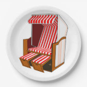 Assiettes en papier pour fête thématique chaise de (Devant)