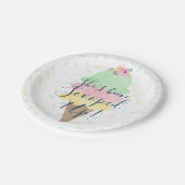 Assiettes en papier pour glace She's Been Scooped  (Angle)