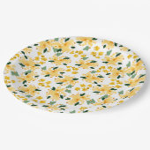 Assiettes en papier pour jardin floral aquarelle j (Angle)