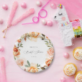 Assiettes en papier pour la douche de mariée flora (Fête)