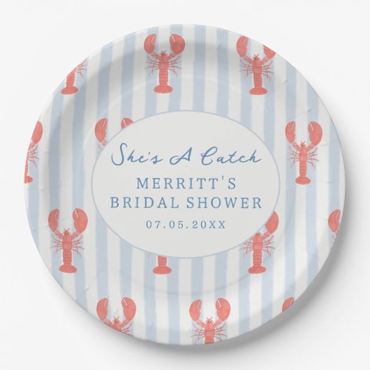 Assiettes en papier pour la douche nuptiale thème (Devant)