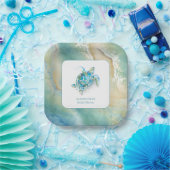 Assiettes en papier pour la fête de mariage thème (Fête)