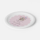 Assiettes en papier pour la fête de thé de mariage (Angle)