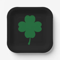 Assiettes en papier pour la Saint-Patrick