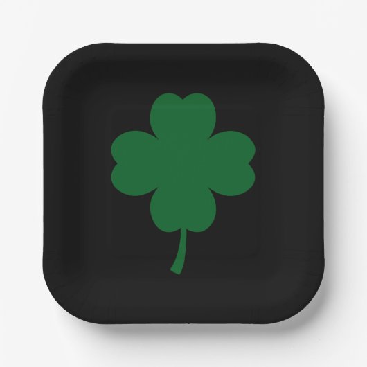 Assiettes en papier pour la Saint-Patrick (Recto)