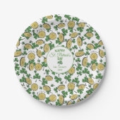 Assiettes en papier pour la Saint-Patrick Lucky Yo (Devant)