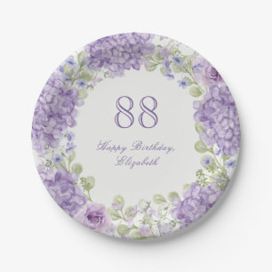 Assiettes en papier pour le 88e anniversaire Éléga