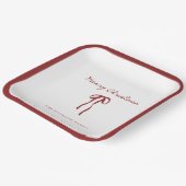Assiettes en papier pour les fêtes de Noël avec no (Angulaire)