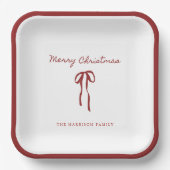 Assiettes en papier pour les fêtes de Noël avec no (Recto)