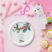 Assiettes en papier pour Noël et mariage avec thèm (Fête)