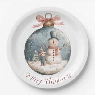 Assiettes en papier pour ornements de Noël fantais