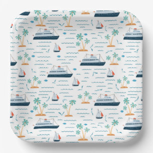 Assiettes en Papier pour Paquebots de Croisière, F