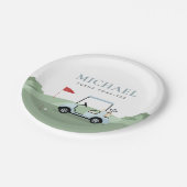 Assiettes en papier pour soirée de golf (Angle)