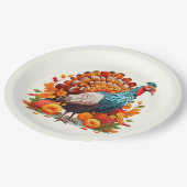 Assiettes en papier pour Thanksgiving (Angle)
