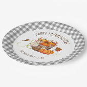Assiettes en papier pour Thanksgiving (Angle)