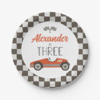 Assiettes en papier pour trois ans de voiture de c