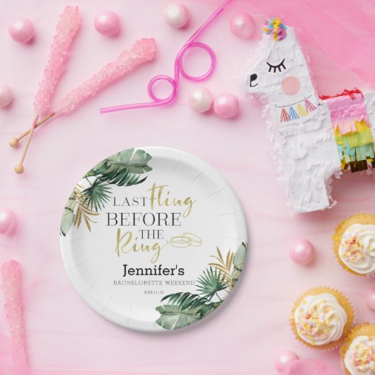 Assiettes en Papier pour Week-end de Future Mariée (Fête)