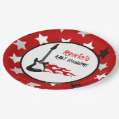 Assiettes en papier Red Rock Star Rock-a-Bye (Angle)
