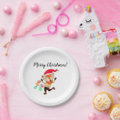 Assiettes en papier renard de Noël (Fête)