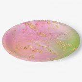 Assiettes en Papier Rondes Tendance pour Célébrati (Angle)