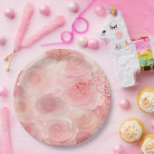 Assiettes en papier Rose Pastel (Fête)