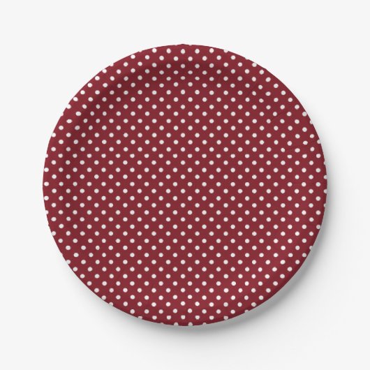 Assiettes en papier Rouge (Devant)