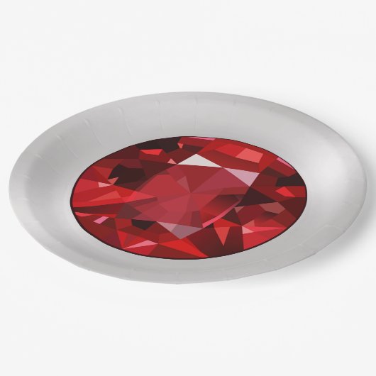 Assiettes en papier Rubis (Angle)