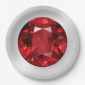 Assiettes en papier Rubis (Devant)