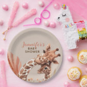 Assiettes en papier Rust et Tan Boho Girafe Fête P (Fête)