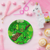 Assiettes en papier Saint-Patrick (Fête)