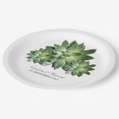Assiettes en papier Simple Succulent Mariage (Angle)