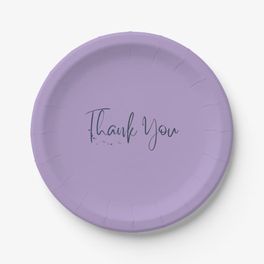 Assiettes en papier simples rose clair pour pique- (Devant)