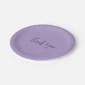 Assiettes en papier simples rose clair pour pique- (Angle)