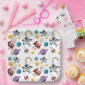 Assiettes en papier spatial, Fournitures pour l'an (Fête)