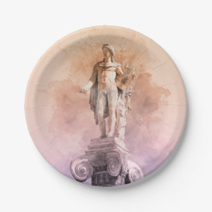 Assiettes en papier statue grecque classique d'Apo