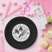 assiettes en papier steak club (Fête)