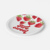 Assiettes en papier Strawberry Two Sweet 2ème anni (Angle)