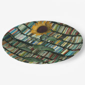 Assiettes en papier Sunflower Books (Angle)
