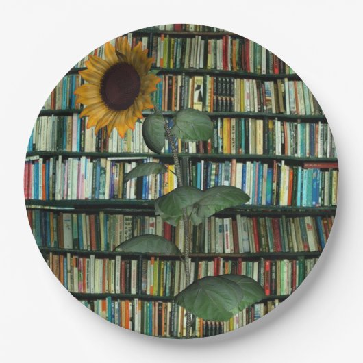 Assiettes en papier Sunflower Books (Devant)