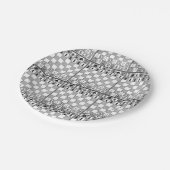 Assiettes en papier sur le thème du jeu d'échecs n (Angle)