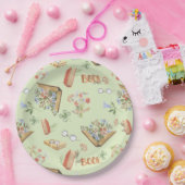 Assiettes en papier sur le thème du livre (Fête)