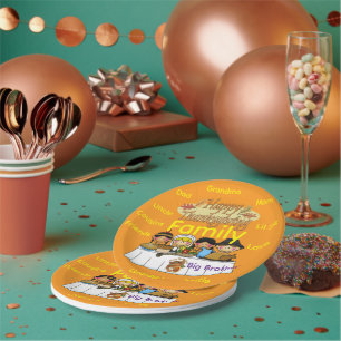 Assiettes en papier Thanksgiving