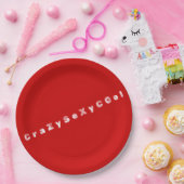 Assiettes en papier thème CrazySexyCool (Fête)