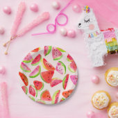 Assiettes en papier tranche de pastèque d'été (Fête)