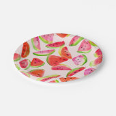 Assiettes en papier tranche de pastèque d'été (Angle)