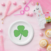 Assiettes en papier Trèfle (Fête)